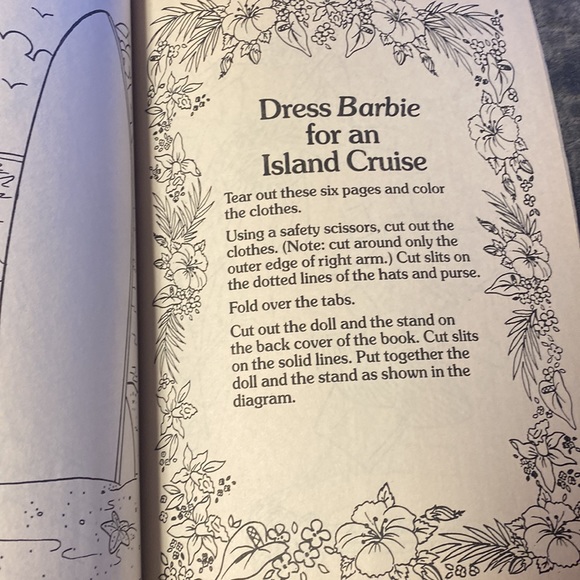 vintage 1990 barbie activity/coloring/paper dolls book unused - Picture 12 of 15